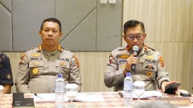 Kepala Kepolisian Daerah Maluku, Irjen Pol Drs. Lotharia Latif, SH., M.Hum memimpin Rapat Koordinasi (Rakor) Lintas Sektoral Operasi Mantap Praja Tahun 2024