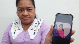 Okta Vivilia (35) saat diwawancarai di Jalan Sei Batang Serangan, Kota Medan pada Jumat (26/7/2024). (KOMPAS.com/GOKLAS WISELY )