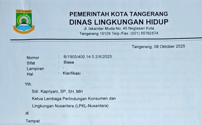 
Klarifikasi DLH Kota Tangerang: PSEL Belum Signifikan, Perbaikan TPA Rawa Kucing Justru Didanai APBD