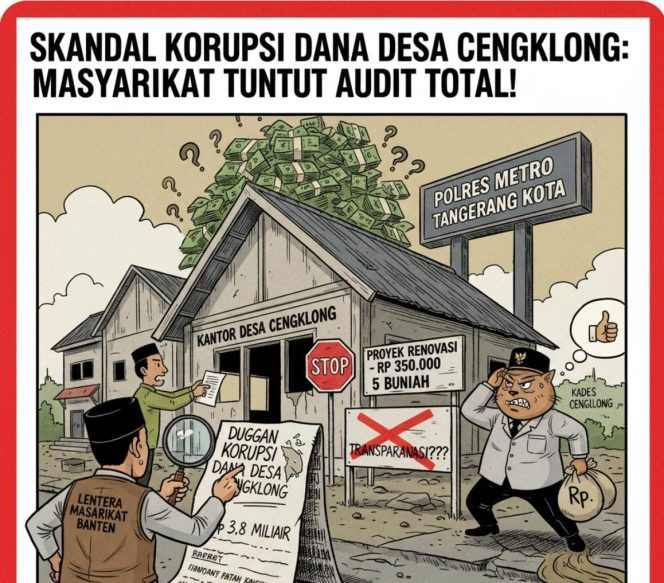 
					Resmi Dilaporkan Dugaan Korupsi Dana Desa Cengklong: APH Dituntut Tuntaskan ‘Mega Korupsi’ Rp 3,8 Miliar!