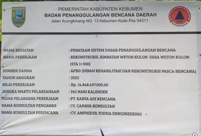 
					STOP Pembenaran Sepihak! Rakyat Tuntut Data Laboratorium dan Jaminan Mutu Jembatan Weton Kulon, Bukan Janji Manis di Medsos.