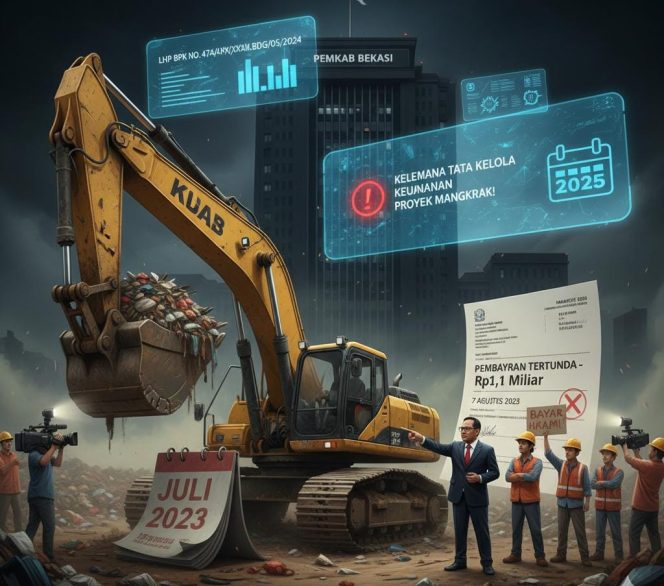 
					Kelemahan Tata Kelola Keuangan Bekasi yang ” Masif “: Pembayaran Proyek Rp1,1 Miliar “Mangkrak” Sebulan