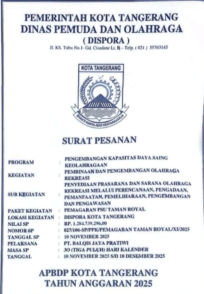 
					Main ‘Koboi’ di Lahan Sengketa: Dispora Kota Tangerang Nekat Garap Proyek Rp 1,2 Miliar Milik Ahli Waris?”