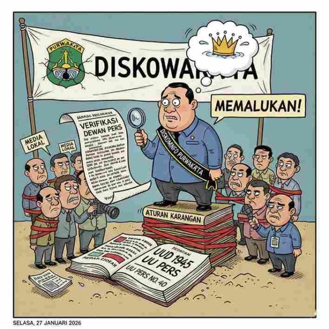 
					Diskominfo Purwakarta “Mabuk” Regulasi? Syarat Verifikasi Dewan Pers Jadi Bukti Kebobrokan