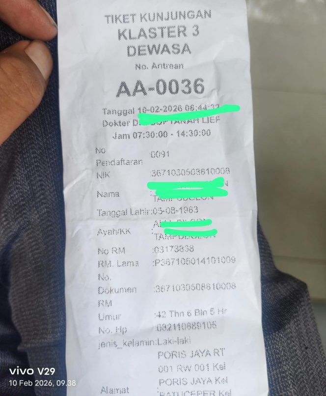 
					Sakit Tak Bisa Menunggu, Layanan Puskesmas Poris Gaga Lama Disorot: Satu Jam Tanpa Kepastian!