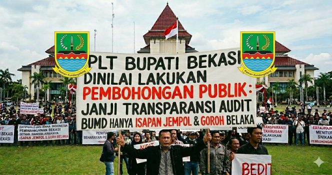 
					Plt Bupati Bekasi Dinilai Lakukan Pembohongan Publik : Janji Transparansi Audit BUMD Hanya Isapan Jempol dan Goroh Belaka