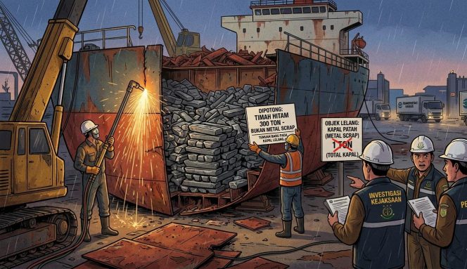 
					SKANDAL TIMAH DI BALIK BANGKAI KAPAL: Ratusan Ton Aset Negara Diduga Menguap di Banten