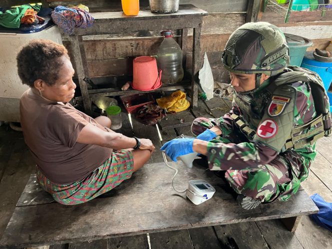 
					Satgas Yonif 521/DY Hadirkan Pelayanan Kesehatan Gratis di Papua