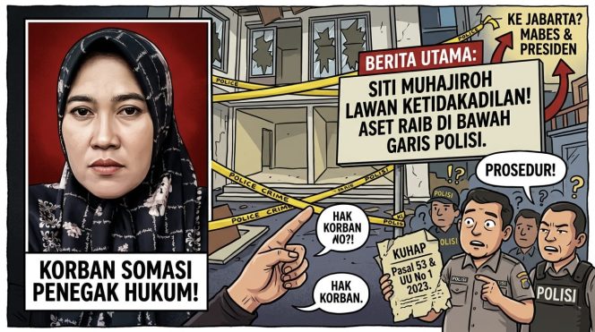 
					Misteri Garis Polisi Kebumen: Siti Muhajiroh Gugat Hilangnya Aset di Bawah Pengawasan Aparat, Siap Lapor ke Mabes Polri hingga Presiden