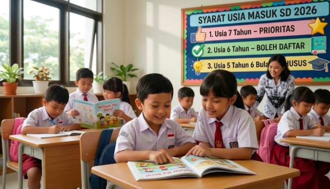 
					Kemendikdasmen Rombak Aturan Batas Usia Masuk SD 2026: Usia 7 Tahun Bukan Lagi Syarat Kaku
