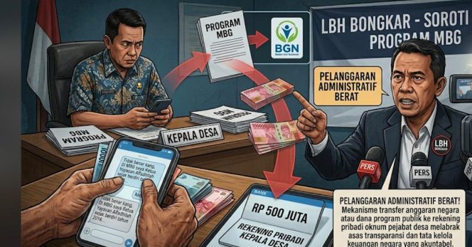 
					Dana MBG Diduga Masuk Rekening Pribadi, Alibi Kades Rawa Burung Berlindung di Balik Yayasan Jadi Sorotan
