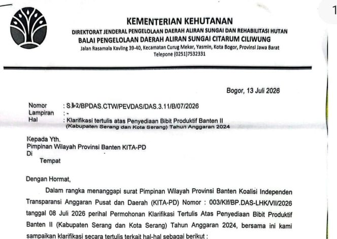 
					Sengkarut Mangrove di Banten: Jawaban BPDAS Citarum Ciliwung Dinilai “Jauh Panggang dari Api”, LSM KITA -PD Sebut Institusi Gagal Paham