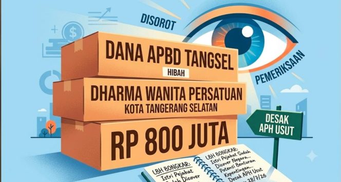 
					Hibah Rp800 Juta DWP Tangsel Disorot, LBH BONGKAR: Istri Pejabat Sudah Dicover Negara!”