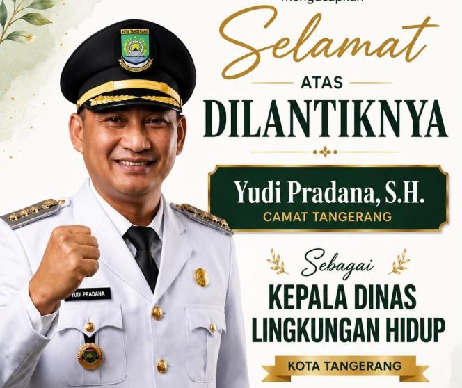 
					Amanah Baru Yudi Pradana, S.H. memimpin DLH Kota Tangerang: Harapan Baru untuk Lingkungan Hidup yang Berkelanjutan