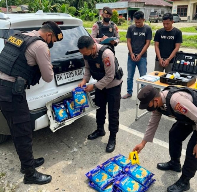 
					Polda Sumut Gagalkan Penyelundupan 27 Kg Sabu Jaringan Aceh, Dua Kurir Diringkus di Labusel