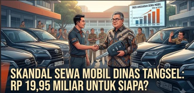 
					Rp19,95 Miliar Melayang demi Sewa Mobil Dinas Pemkot Tangsel: Efisiensi atau Pemborosan Berkedok Rental?