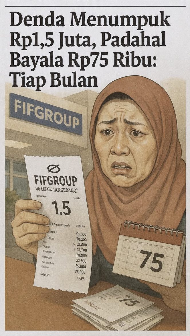 
					Bayar Denda Rp75 Ribu Tiap Bulan, Sisa Tunggakan FIFGROUP di Legok Justru Masih Rp1,5 Juta