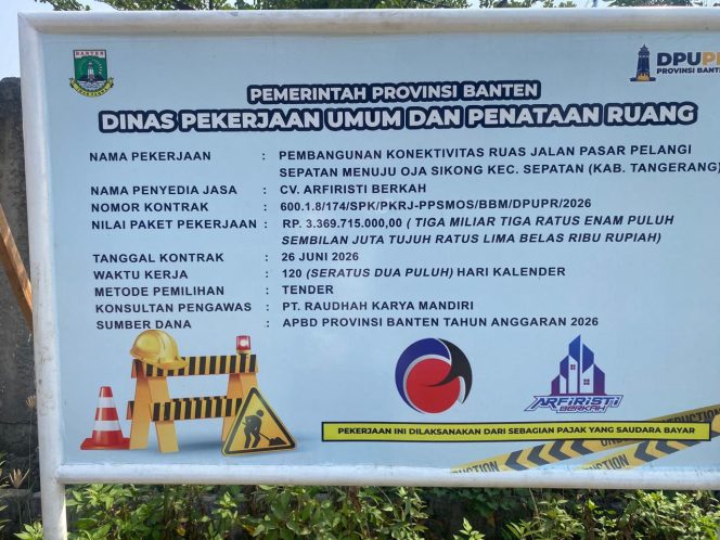 
					Baru Digarap, Proyek Jalan Rp3,3 Miliar di Kabupaten Tangerang Sudah Retak-Retak