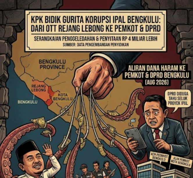 
					KPK Usut Korupsi IPAL Bengkulu: Dari OTT Bupati hingga Menyita Rp4 Miliar