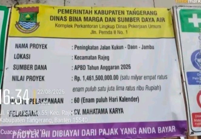 
					Proyek Siluman dan Abaikan K3 di Rajeg-Sukadiri, DBMSDA Tangerang Disemprit