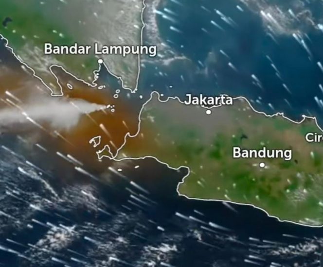 
					Sebaran Abu Erupsi Gunung Anak Krakatau Meluas hingga Bandung dan Bandar Lampung