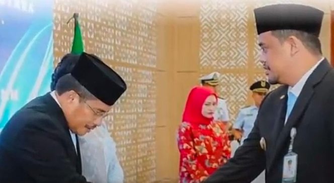 
					Gubernur Sumut Bobby Nasution Lantik 3 Pejabat Eselon II, Sisa 2 Posisi Masih Kosong