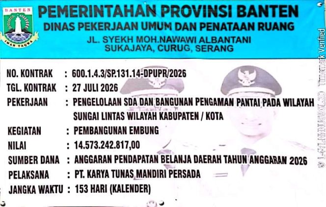 
					Respons Inspektorat Banten Terkait Dugaan Pelanggaran Proyek Embung DPUPR Rp14,57 Miliar