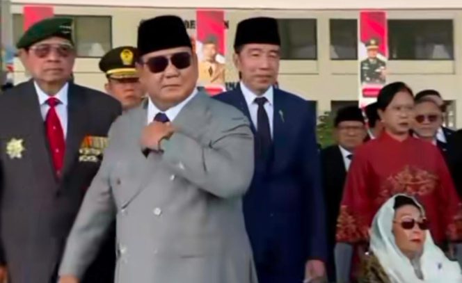 
					Momen Penuh Hormat: Presiden Prabowo Sapa SBY dan Jokowi di HUT ke-81 TNI